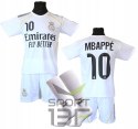 MBAPPE biały komplet strój piłkarski + getry - BG