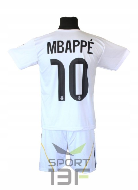 MBAPPE biały komplet strój piłkarski + getry - BG
