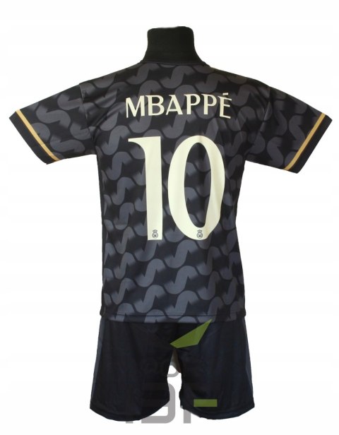 MBAPPE czarny komplet strój piłkarski + getry + dodatki - OO