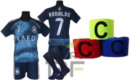 RONALDO komplet sportowy strój piłkarski AL NASSR granatowy r