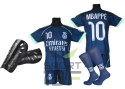 Strój Piłkarski MBAPPE koszulka spodenki getry + ochraniacze
