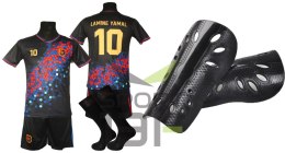 Strój piłkarski dla dzieci Lamine Yamal + getry + ochraniacze