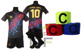 Strój piłkarski dla dzieci Lamine Yamal + getry + opaska