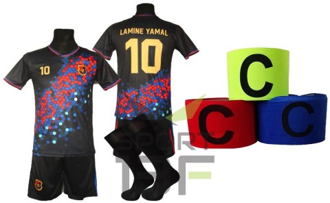 Strój piłkarski dla dzieci Lamine Yamal + getry + opaska