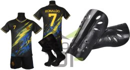 Strój piłkarski dla dzieci Ronaldo Al Nassr + getry + ochraniacze