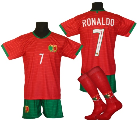 strój piłkarski dla dzieci Ronaldo Portugalia