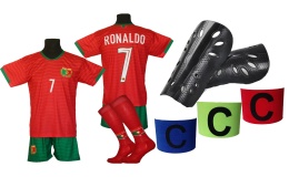 strój piłkarski dla dzieci Ronaldo Portugalia