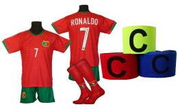 strój piłkarski dla dzieci Ronaldo Portugalia